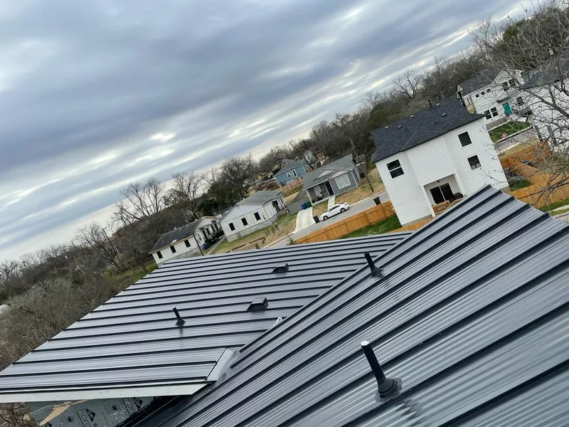 Standing seam metal roof panels with vents for Skylight Repair in Pleasantville